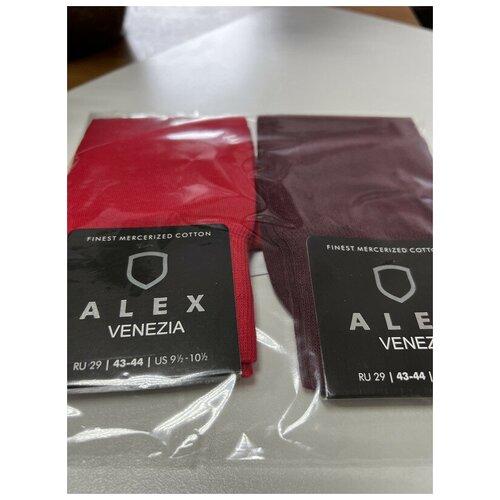 Носки ALEX Textile, 2 пары, 2 уп, бордовый, красный (красный/бордовый)