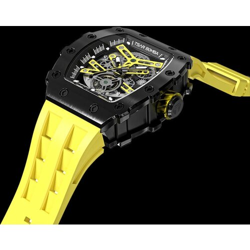Наручные часы TSAR BOMBA Мужские наручные часы TSAR BOMBA Automatic TB8208A-04, желтый - изображение №1