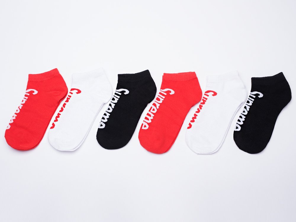 Носки короткие Supreme - 6 пар (разноцветный) - изображение №1