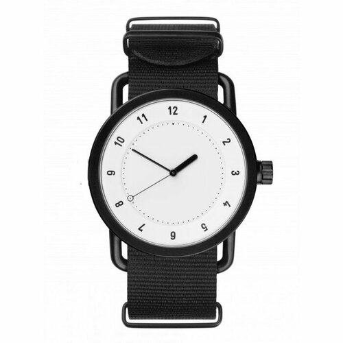 Наручные часы Часы наручные мужские, d-4 см, черные, с белым циферблатом, мультиколор (мультицвет)