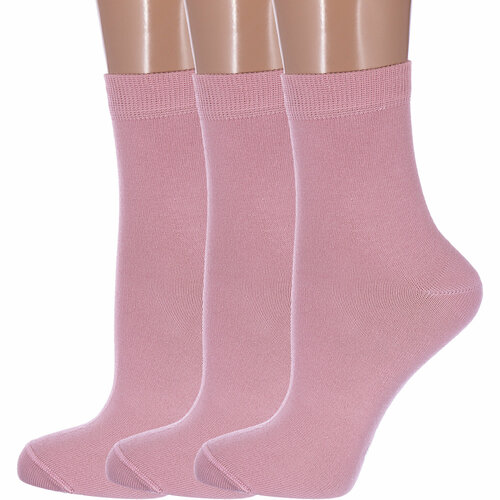 Носки Conte, 3 пары, розовый (розовый/светло-розовый) - изображение №1