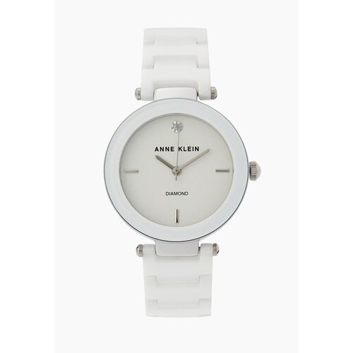 Наручные часы ANNE KLEIN Ceramic Diamond Часы наручные Anne Klein 1019WTWT, серебряный (серебристый/белый)