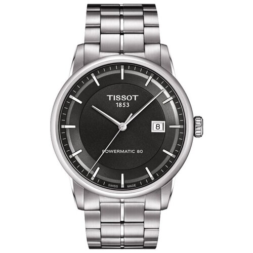 Наручные часы TISSOT T086.407.11.061.00, серебряный, черный (черный/серебристый)