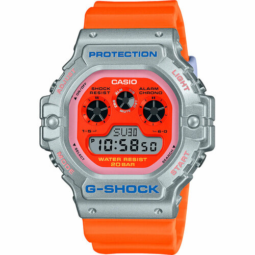 Наручные часы CASIO Часы Casio DW-5900EU-8A4, оранжевый