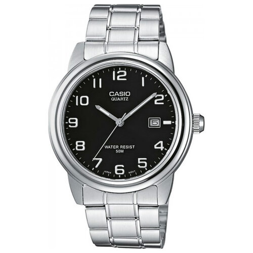 Наручные часы CASIO Collection MTP-1221A-1A, черный, серебряный (черный/серебристый/стальной)