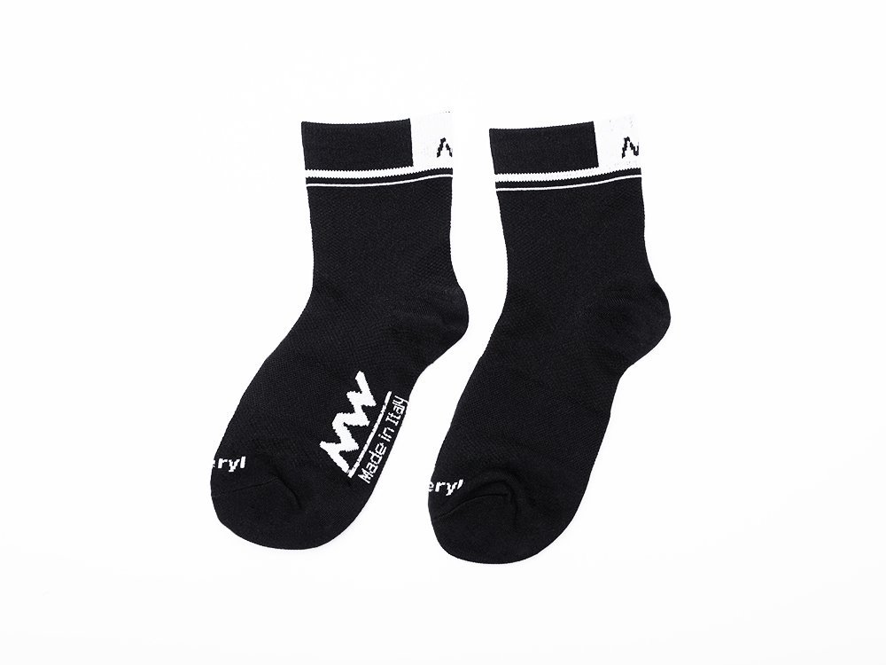 Носки короткие NW (серый/черный) - изображение №1