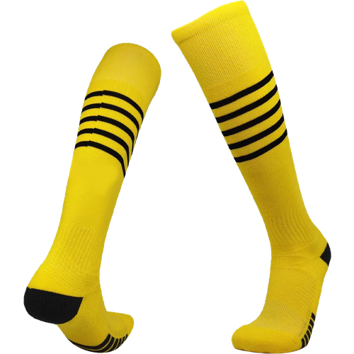 Гетры футбольные , 2 шт, черный, желтый (черный/желтый) - изображение №1