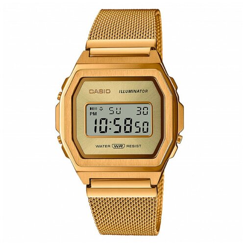 Наручные часы CASIO A1000, золотой (золотистый)