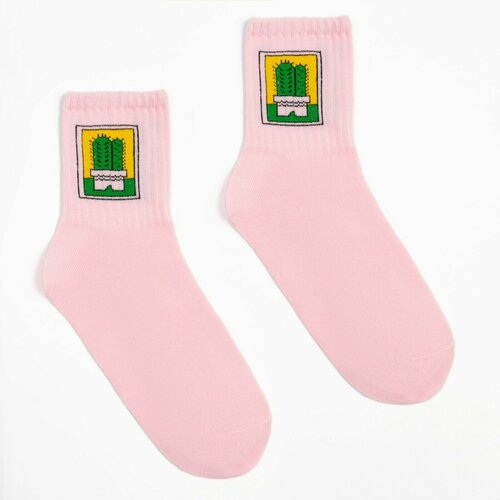 Носки Minaku, зеленый, розовый (розовый/зеленый)