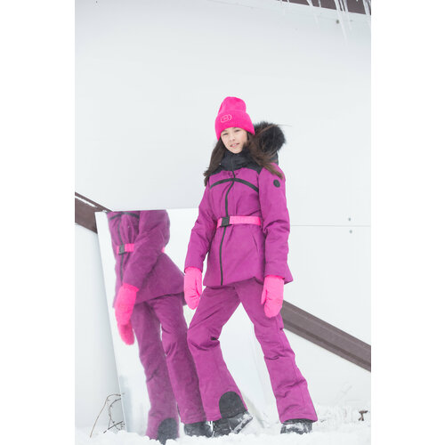 Комплект с полукомбинезоном Orso Bianco Альпа, розовый, фуксия (черный/розовый/фуксия/ярко-розовый) - изображение №1