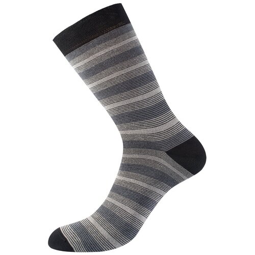 Мужские носки Omsa, 1 пара, классические, серый, черный (серый/черный) - изображение №1