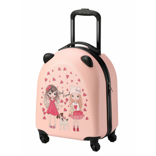 Умный чемодан  LATS 634, ручная кладь, 32х46х21 см, 1.7 кг, розовый