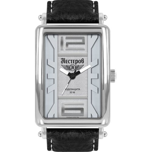 Наручные часы Нестеров H0264B02-05G, серебряный, черный (черный/серебристый/стальной)