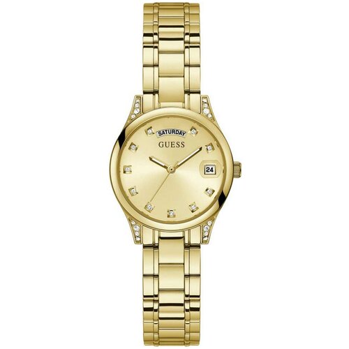 Наручные часы GUESS Dress Steel Guess Mini Aura GW0385L2, золотой (золотистый/золото)