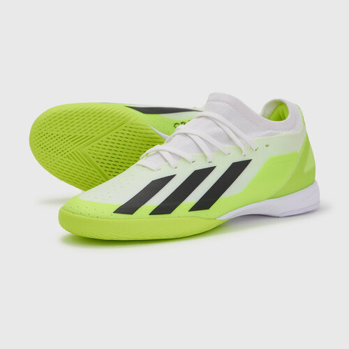 Футзалки adidas Футзалки Adidas X Crazyfast.3 IN ID9340 ID9340,5 см стопа), белый, зеленый (зеленый/белый)