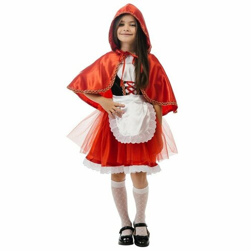 Карнавальный костюм "Красная Шапочка", р. 28, рост 110 см, 3-5 лет (красный)