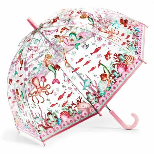 Зонт DJECO, розовый, белый (розовый/белый/бесцветный/мультицвет)