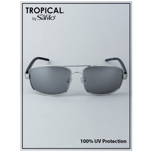 Солнцезащитные очки Tropical, серебряный (серебристый) - изображение №1