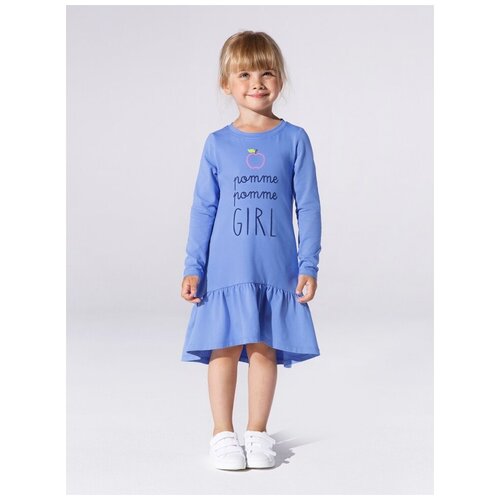 Платье Mini Maxi, хлопок, трикотаж, голубой