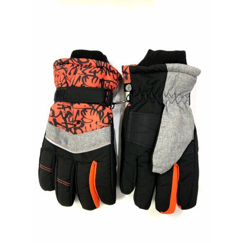 Перчатки Yo!, серый, черный (серый/черный/оранжевый)
