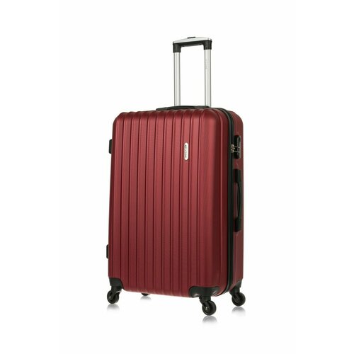 Комплект чемоданов L'case Krabi, 2 шт., 92 л, бордовый