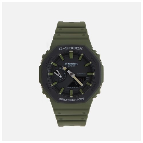 Наручные часы CASIO GA-2110SU-3AER, хаки, зеленый (черный/зеленый/хаки)