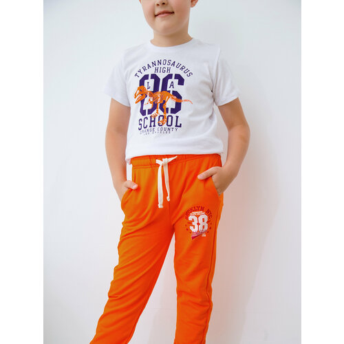 Брюки Ohana kids, оранжевый - изображение №1