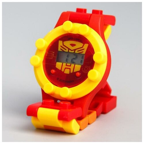 Наручные часы Hasbro Часы наручные электронные "Трансформеры", Transformers, с ремешком-конструктором, мультиколор (мультицвет)