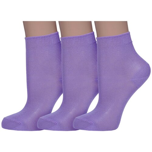Носки Смоленская Чулочная Фабрика, 3 пары, фиолетовый (фиолетовый/сиреневый)