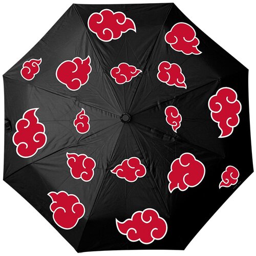 Мини-зонт ABYstyle, автомат, 2 сложения, купол 96 см., черный, красный (черный/красный)