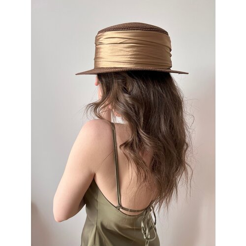 Шляпа YuliyaMoon, коричневый (коричневый/шоколад) - изображение №1