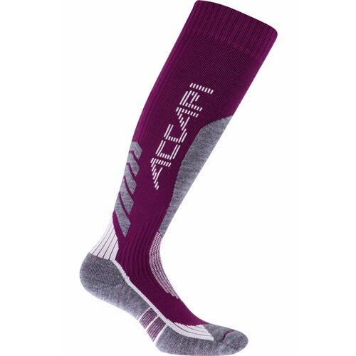 Носки Accapi, серый, фиолетовый (серый/фиолетовый/серый-фиолетовый)