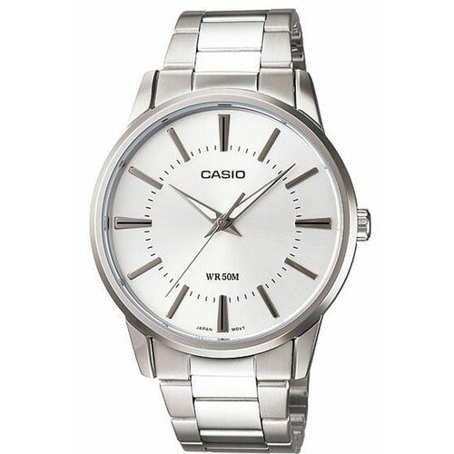 Наручные часы CASIO Collection Японские наручные часы Casio Collection MTP-1303D-7A, белый, серебряный (серебристый/белый/хром)