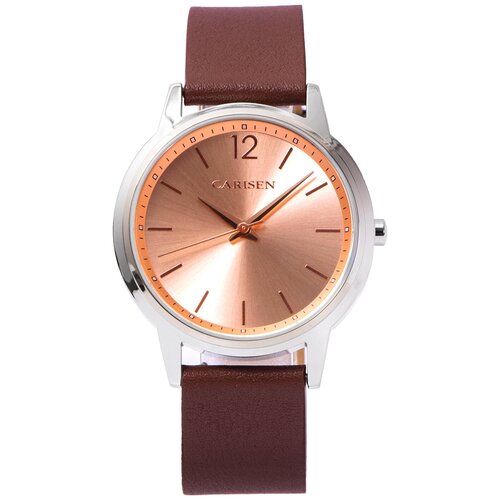 Наручные часы CARISEN Часы наручные Carisen 768558927384, серебряный (розовый/серебристый) - изображение №1