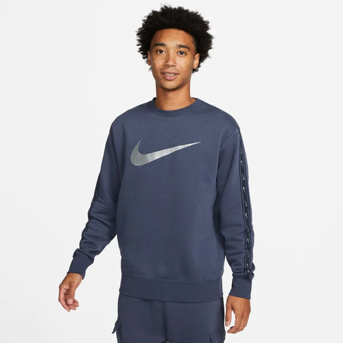 Свитшот NIKE Sportswear Repeat Men's Fleece Sweatshirt, синий - изображение №1