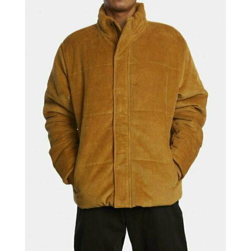 Куртка RVCA, коричневый, горчичный (коричневый/горчичный) - изображение №1