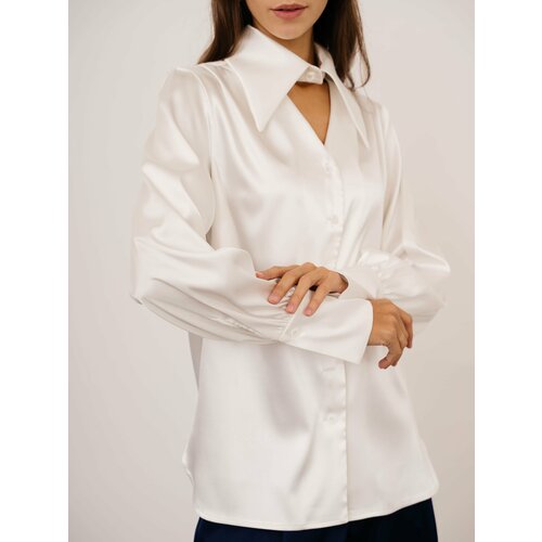 Блуза  Модный Дом Виктории Тишиной, белый - изображение №1
