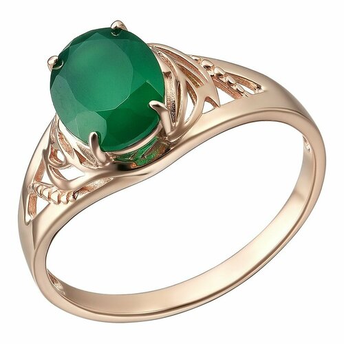 Перстень, серебро, 925 проба, золотой, зеленый (зеленый/золотой/золотистый)