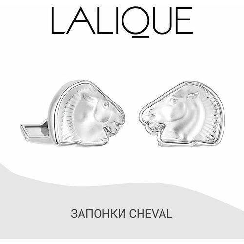 Запонки Lalique, желтый (черный/голубой/желтый/белый/бесцветный/светло-голубой) - изображение №1