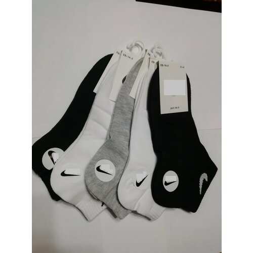 Носки , 2 пары, черный, белый, серый (серый/черный/белый)