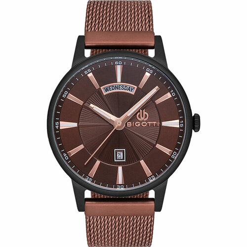 Наручные часы Bigotti Milano Часы BIGOTTI BG.1.10161-4, коричневый, черный (черный/коричневый)