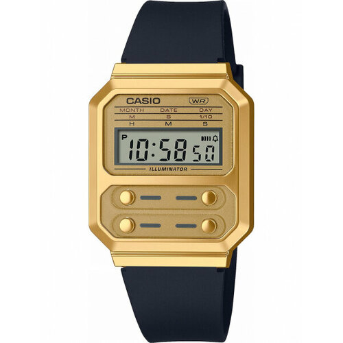 Наручные часы CASIO Vintage Наручные часы Casio A100WEFG-9AEF, золотой (золотой/золотистый)