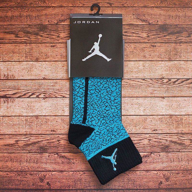 Носки длинные Nike Air Jordan (голубой) - изображение №1