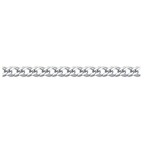 Браслет-цепочка Браслет из серебра 965041002, серебро, 925 проба, родирование, длина 23 см