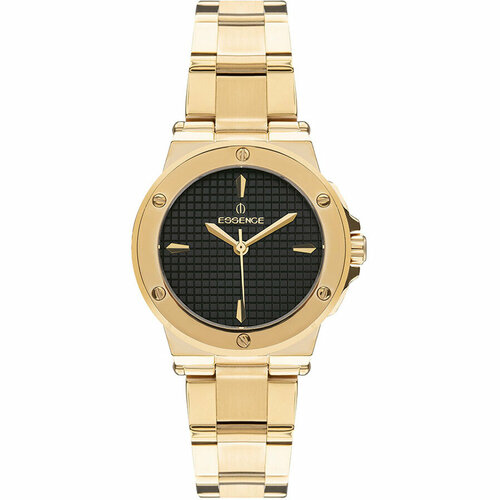 Наручные часы ESSENCE Часы Essence ES6753FE.150, черный, золотой (черный/золотистый)