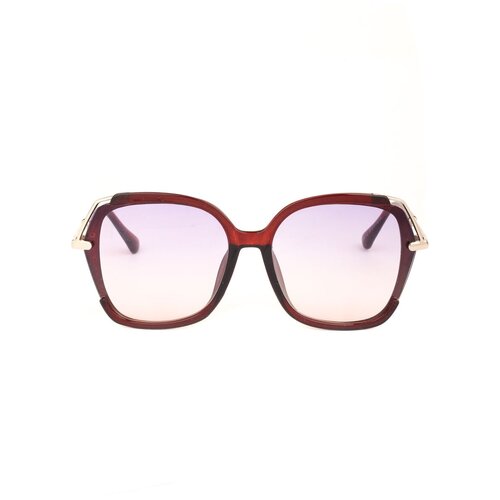 Солнцезащитные очки Keluona, квадратные, оправа: пластик, градиентные, для женщин, бордовый - изображение №1