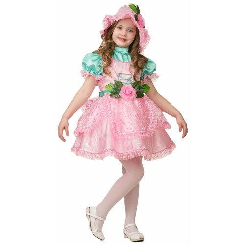 Детский костюм Дюймовочка в розовом Bat-15 (розовый/голубой)