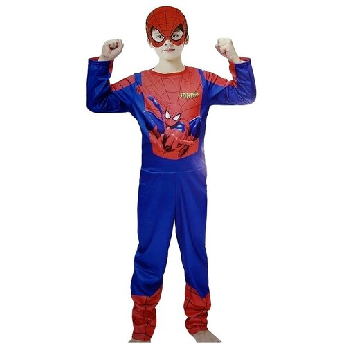 Карнавальный игровой костюм Человек-паук (синий/красный) - изображение №1