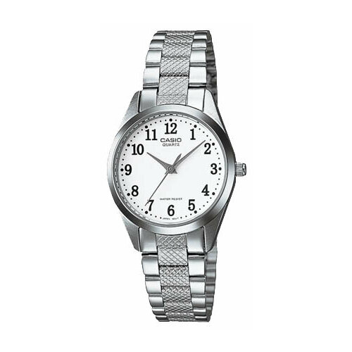 Наручные часы CASIO Collection LTP-1274D-7B, серебряный, белый (серебристый/белый)