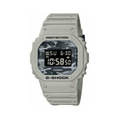 Наручные часы CASIO G-Shock Наручные часы Casio G-Shock DW-5600CA-8, серый, черный (серый/черный/бежевый)